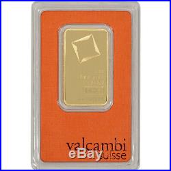 1 oz. Gold Bar Valcambi Suisse 999.9 Fine in Assay