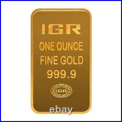 1 oz Istanbul Gold Refinery (IGR) Bar. 9999 Fine (In Assay)