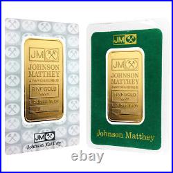 1 oz Johnson Matthey Gold Bar. 9999 Fine (In Assay)