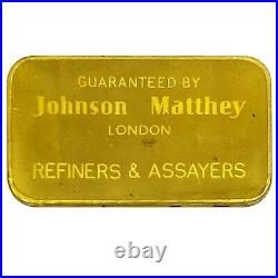 1 oz Johnson Matthey London Republic National Bank Gold Bar. 9999 Fine