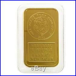 1 oz Johnson Matthey Republic National Bank Gold Bar. 9999 Fine (Sealed)