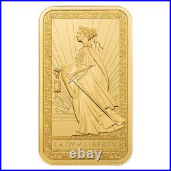 1 oz PAMP Suisse Gold Bar Lady of Liberty Green Carded Assay 9999 Fine Pure