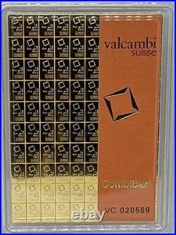 1g 1 G gram Gold Bar Valcambi- 999.9 Fine In Sealed Capsule