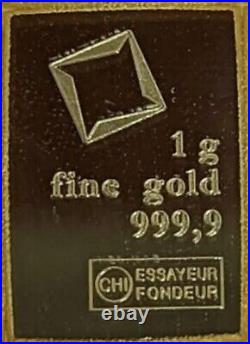 1g 1 G gram Gold Bar Valcambi- 999.9 Fine In Sealed Capsule