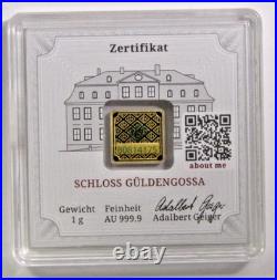 1g. 999 Fine Gold Geiger Bar