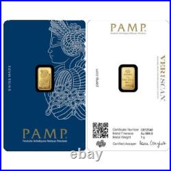 1g. 999 fine Gold PAMP Bullion Bar. Solid pure 24k gold for investment/gift 1g. 999 fine Gold PAMP Bullion Bar. Solid pure 24k gold for investment/gift