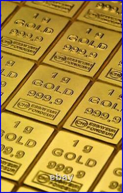 1g Gram Fine 999.9 Gold Edelmetall Combi Bar Valcambi Suisse Breakaway Bullion 1g Gram Fine 999.9 Gold Edelmetall Combi Bar Valcambi Suisse Breakaway Bullion