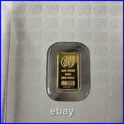 1g Holy Land Mint 999 Fine Gold Bullion Bar 24K Pure Art Israel Dove God Jesus
