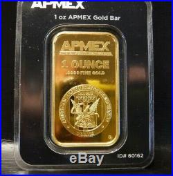 1oz APMEX. 9999 Fine Gold Bar Sealed