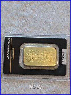 1oz A. H. Gold Bar Certified 999.9 Fine Gold In Original Sealed Packaging
