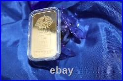 1oz Engelhard Maple Leaf Logo Collectible Vintage 999.9 Fine Gold Bar