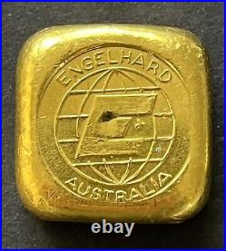 1oz Fine Gold Australian Engelhard Vintage Cast Bar