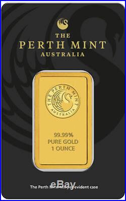 1oz Perth Mint Gold Bar. 9999 Fine in Assay New design updated in 2018