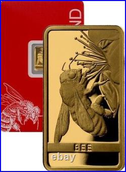 2025 Switzerland PAMP Bee Fine 1 g Gold Bar 9999 Gold Coin Swiss Fauna Wildlife