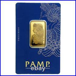 20 Gram Pamp Suisse. 9999 Fine Gold Bar Fortuna Veriscan