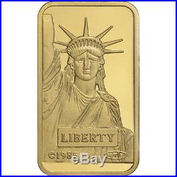 20 gram Gold Bar Credit Suisse Statue of Liberty 999.9 Fine Sealed with Assay