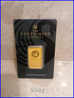 20 gram Gold Bar Perth Mint 99.99 Fine in Assay