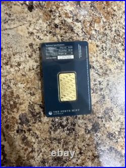 20 gram Gold Bar Perth Mint 99.99 Fine in Assay