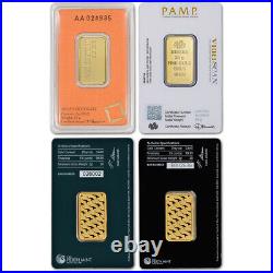 20 gram Gold Bar Random Brand Secondary Market 999.9 Fine in Assay