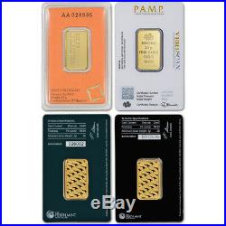 20 gram Gold Bar Random Brand Secondary Market 999.9 Fine in Assay