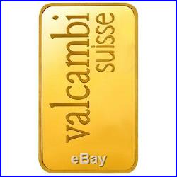 20 gram Gold Bar Valcambi Suisse. 9999 Fine (In Assay)