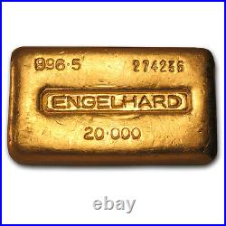 20 oz Gold Bar Engelhard (Loaf-Style/Poured. 996.5 Fine) SKU#74850