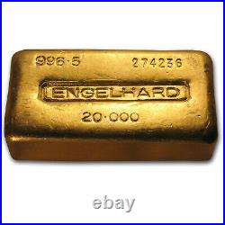 20 oz Gold Bar Engelhard (Loaf-Style/Poured. 996.5 Fine) SKU#74850
