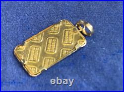 24K & 14K Yellow Gold Ingot Charm 1.27g Fine Jewelry Credit Suisse Gold Bar 24K & 14K Yellow Gold Ingot Charm 1.27g Fine Jewelry Credit Suisse Gold Bar