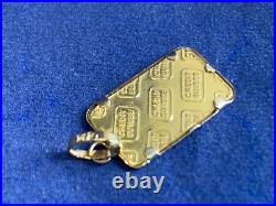 24K & 14K Yellow Gold Ingot Charm 1.27g Fine Jewelry Credit Suisse Gold Bar 24K & 14K Yellow Gold Ingot Charm 1.27g Fine Jewelry Credit Suisse Gold Bar