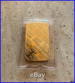 24K Pure Gold Credit Suisse 20 Grams Fine Gold Bar 999.9 In Plastic Cover