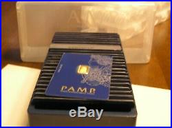 25 1 gram Gold Bar PAMP Suisse Lady Fortuna. 9999 Fine (In Assay) & Case