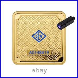 25 X 1 gram. 9999 Fine Gold Bar Geiger Edelmetalle Multi Card In Assay Capsule
