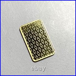 2.5G Gold Bar. 999 Fine Gold Acre PAMP AA057968