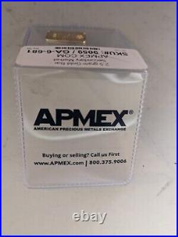 2.5 Gram Gold Bar APMEX Secondary Market