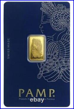 2.5 Gram PAMP Suisse Gold Bullion Bar 999.9 Of Fine Gold In Sealed Assay