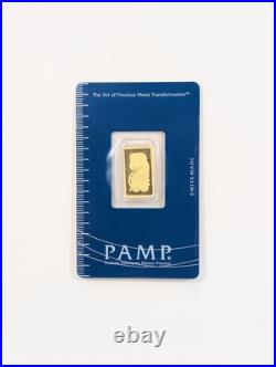 2.5 Gram PAMP Suisse Lady Fortuna 999,9 Fine Gold Bar Sealed in Assay Card 2.5 Gram PAMP Suisse Lady Fortuna 999,9 Fine Gold Bar Sealed in Assay Card