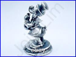 2.9 oz Hand Poured 999 Fine Silver Bar Statue Scrooge McDuck v3 Gold Spartan
