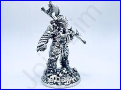 2.9 oz Hand Poured Silver Bar. 999+ Fine Statue Elephant Warrior -Gold Spartan