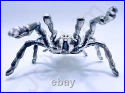 2.9 oz Hand Poured Silver Bar. 999+ Fine Statue Tarantula Spider -Gold Spartan