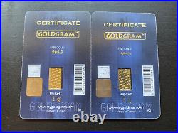 2 Instanbul Gold Refinery 1 Gram Pure Fine Gold Goldgram