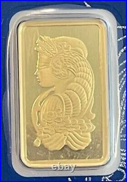 2- Pamp Suisse 5 Gram Fortuna Gold Bars 999.9 Fine In Sealed Assay