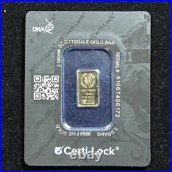 2 gram Gold Bar Scottsdale Mint Certi-Lock. 9999 Fine (In Assay) (#2)