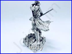 3.1 oz Hand Poured 999 Fine Silver Bar Statue Gambit X-MEN by The Gold Spartan