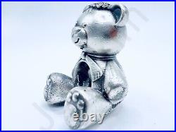 3.1 oz Hand Poured Silver Bar Pure. 999+ Fine Teddy In Love by Gold Spartan