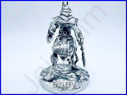 3.6 oz Hand Poured Silver Bar. 999+ Fine Statue Anubis Warrior Gold Spartan