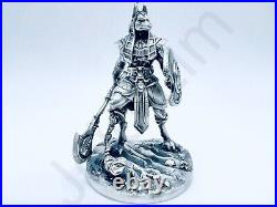 3.7 oz Hand Poured Silver Bar. 999+ Fine Statue Anubis Warrior by Gold Spartan