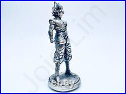 3 oz Hand Poured. 999+ Fine Silver Bar Statue Goku Dragon Ball Z by Gold Spartan