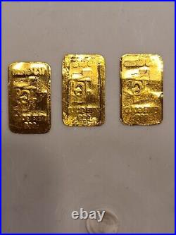 3c 1 /3 gram Gold Bar TGR TEXAS 999.9 Fine in Assay