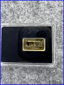 3x 1-Gram Gold Bars. 9999 Fine Gold PAMP Suisse, U. S. Mint, Essayeur Fondeur 3x 1-Gram Gold Bars. 9999 Fine Gold PAMP Suisse, U. S. Mint, Essayeur Fondeur