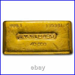 40 oz Gold Bar Engelhard (Loaf-Style/Poured. 996.1 Fine) SKU#235041